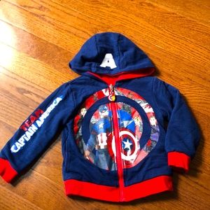 Marvel Reversible Zip Hoodie - Captain America vs Ironman   **bundle: 2 for $42